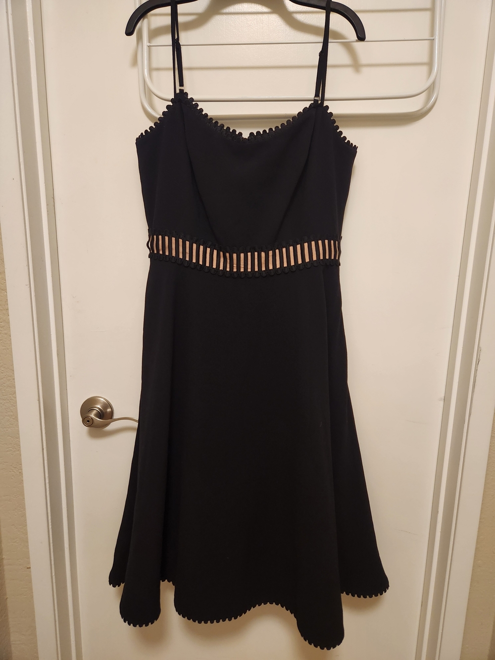 Dress The Population Black, Adjustable Spaghetti-Strap Dress, M